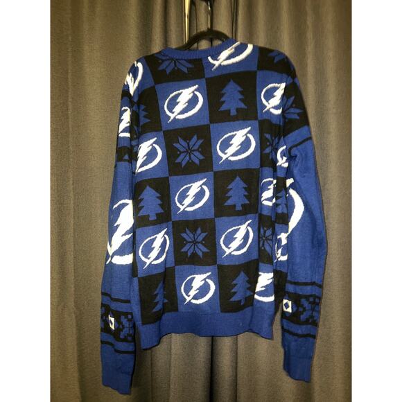 Ugly Christmas Sweater Xmas Size XL NHL Lightening - Picture 3 of 3